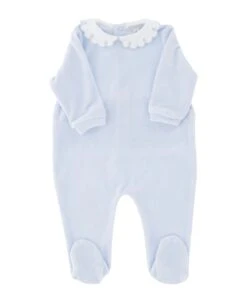 Chenille Romper With Embroidery