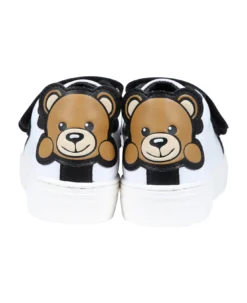 MOSCHINO Black Sneakers For Boy With Teddy Bear And Logo -Golden Goose Store 04c426fa9516d5eca49ff35d1b399376