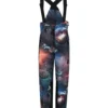 Molo Black Snow Suit For Boy With Space Print