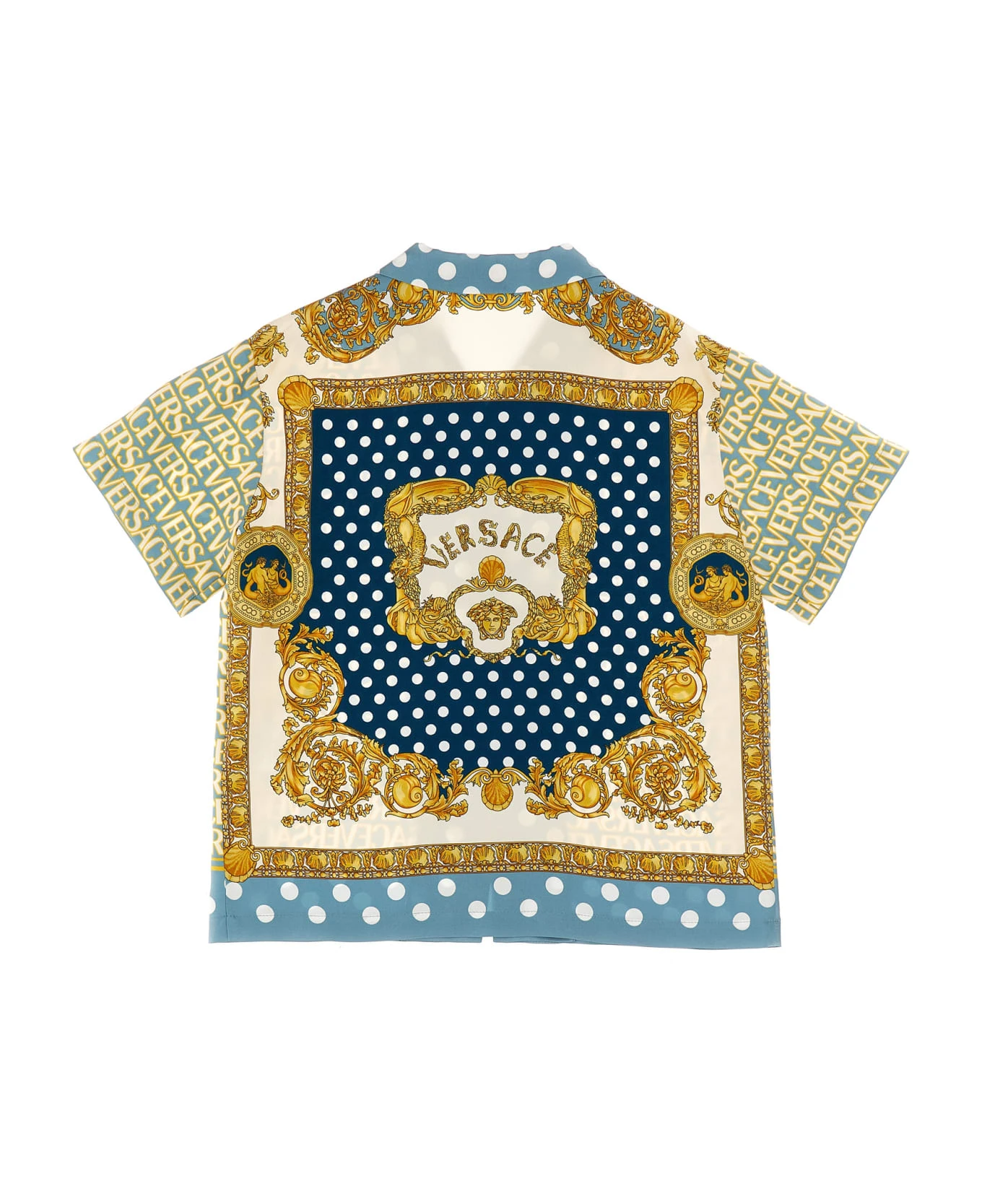'versace Allover Polka Dot Kids' La Vacanza Capsule Shirt 2 'versace Allover Polka Dot Kids' La Vacanza Capsule Shirt - Image 2