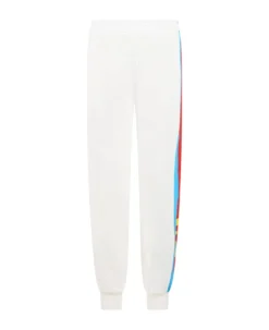 Gucci White Sweatpants For Kids With Gg Logo