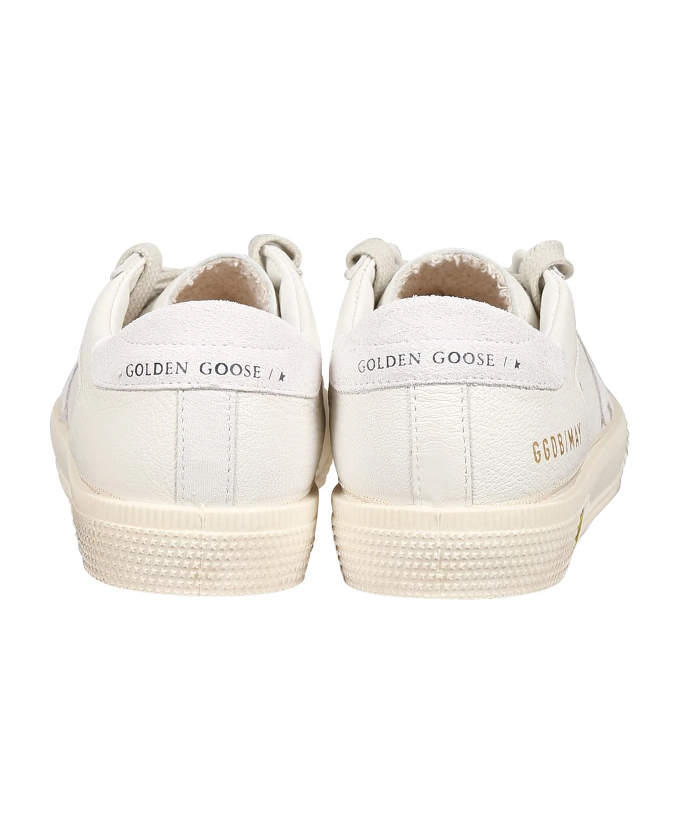 Golden Goose White May Sneakers For Girl With Iconic Star 4 Golden Goose White May Sneakers For Girl With Iconic Star - Image 4