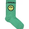 BARROW Green Socks For Kids With Logo And Smiley