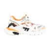 Balenciaga White 'trak.2' Sneakers For Kids With Logo