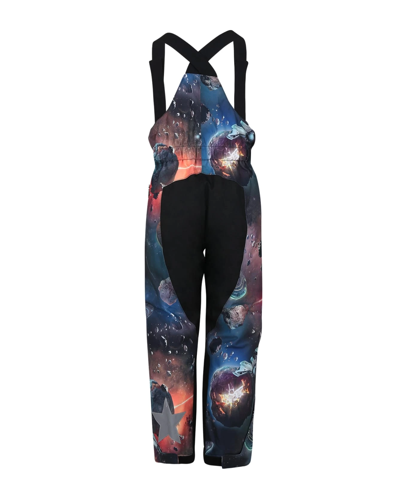 Molo Black Snow Suit For Boy With Space Print 2 Molo Black Snow Suit For Boy With Space Print - Image 2