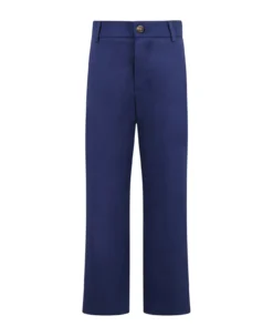 FENDI Blue Trousers For Boy With Iconic Ff
