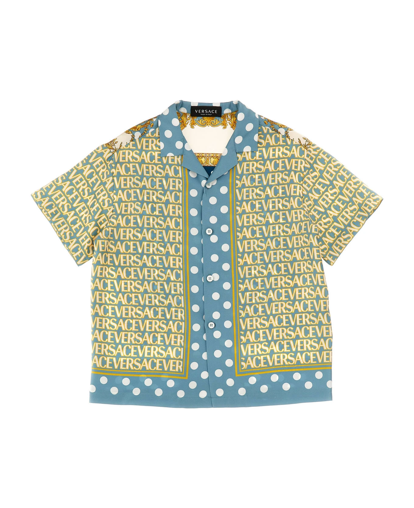 'versace Allover Polka Dot Kids' La Vacanza Capsule Shirt 1 'versace Allover Polka Dot Kids' La Vacanza Capsule Shirt