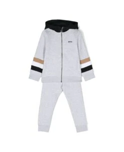 Hugo Boss Tracksuit With Striped Edge