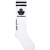 DSQUARED2 White Socks For Boy With Logo