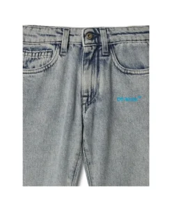 Off-White Grey Helvetica Jeans With Diagonals -Golden Goose Store 4622c81f2ee2db9a6ab0853598533b29