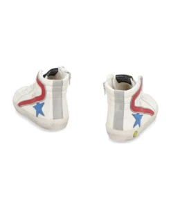 Golden Goose Slide Leather High-top Sneakers -Golden Goose Store 4a2ffefd5537e76ac9af43b1ae422254