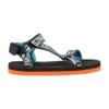 Stella McCartney Kids Black Sandals For Kids With Logo