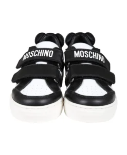 MOSCHINO Black Sneakers For Boy With Teddy Bear And Logo -Golden Goose Store 518d9506cb2ce00868d1338169b51be2