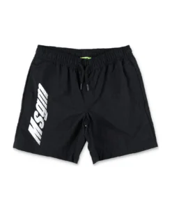 MSGM Logo Beach Shorts