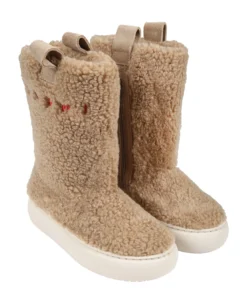 Marni Beige Boots For Kids With Logo -Golden Goose Store 5ff21e19527d5241fc98438930b84841