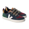 Veja Sneakers Blu Con Dettagli A Contrasto In Pelle Scamosciata Bambino