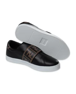 Fendi Sneakers Bianche In Pelle Con Dettaglio Zucca Print Bambino -Golden Goose Store 640519aea0e3133add0ee419f611d784