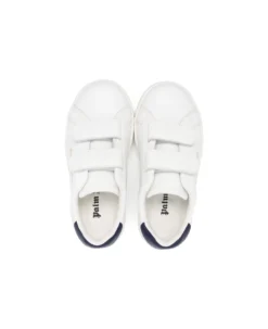 Palm Angels White Low-top Sneakers With Velcro Fastening In Leather Boy -Golden Goose Store 678ca95f80de55bb1af4559a82ff69fd