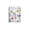MSGM Shorts With Box Logo And All-over Graphic Symbols