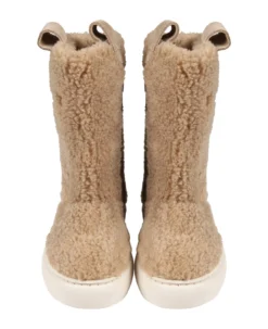 Marni Beige Boots For Kids With Logo -Golden Goose Store 6ca8d310c56ffb58b926ddb6be815ee2