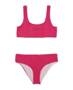 MM6 Maison Margiela Mm6m3u Swimsuit Maison Margiela Pink Sporty Bikini Swimming Costume With Minimal Logo