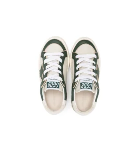 Golden Goose Sneakers Bianche E Verdi In Pelle Bambino -Golden Goose Store 71e61f1f35c5fb65b0750341a8328512