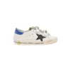Golden Goose Golde Goose Kids Boy's Old School White Leather Sneakers With Python Star Detail