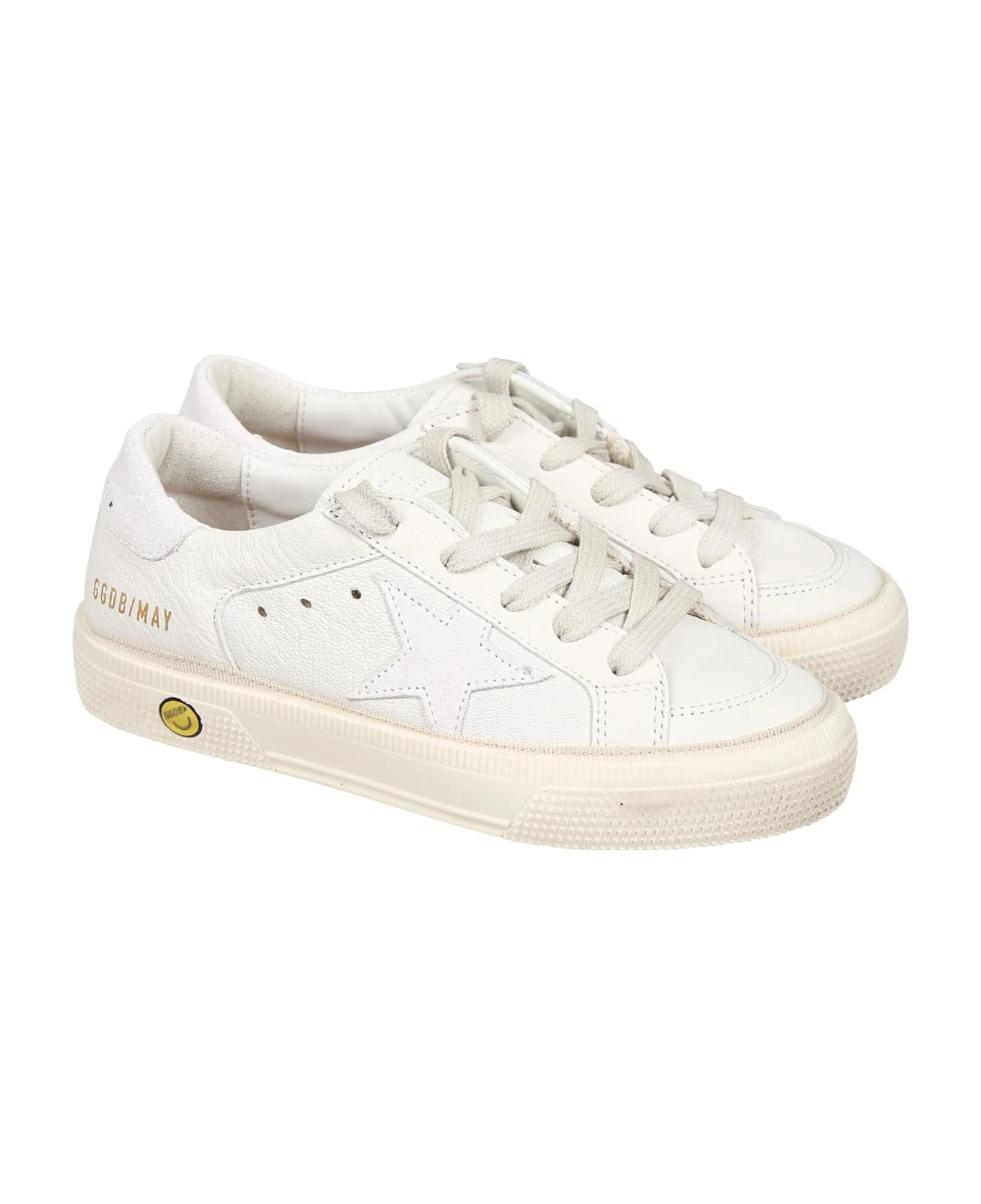 Golden Goose White May Sneakers For Girl With Iconic Star 3 Golden Goose White May Sneakers For Girl With Iconic Star - Image 3
