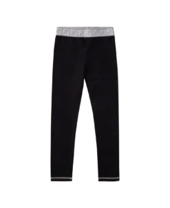FENDI Logo Waistband High Waist Leggings