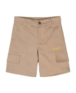 Off-White Brown Shorts Boy