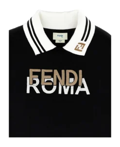 FENDI Logo Collar Sweatshirt -Golden Goose Store 88fa3466157738cdfd9930d6e636a90e