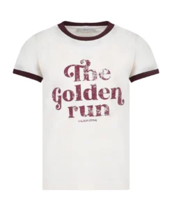 Golden Goose Ivory T-shirt For Children With Writing