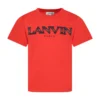 Lanvin Red T-shirt For Kids With Logo