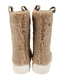 Marni Beige Boots For Kids With Logo -Golden Goose Store 941a66e429e9b01d7baa14f308bd3499