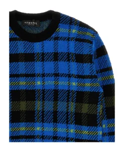 Versace Check Sweater -Golden Goose Store 9514b23e222bb3b02260488938465c43