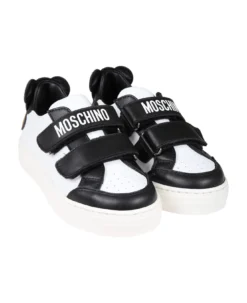 MOSCHINO Black Sneakers For Boy With Teddy Bear And Logo -Golden Goose Store 9b434b332bce86b8cceb8efda4adb25a