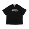 Fendi T-shirt Nera In Jersey Di Cotone Bambino