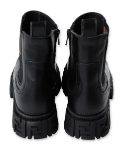 Fendi Stivali Neri In Pelle Bambina -Golden Goose Store ad3335c69107e1474cbf877ee8e6f1b1