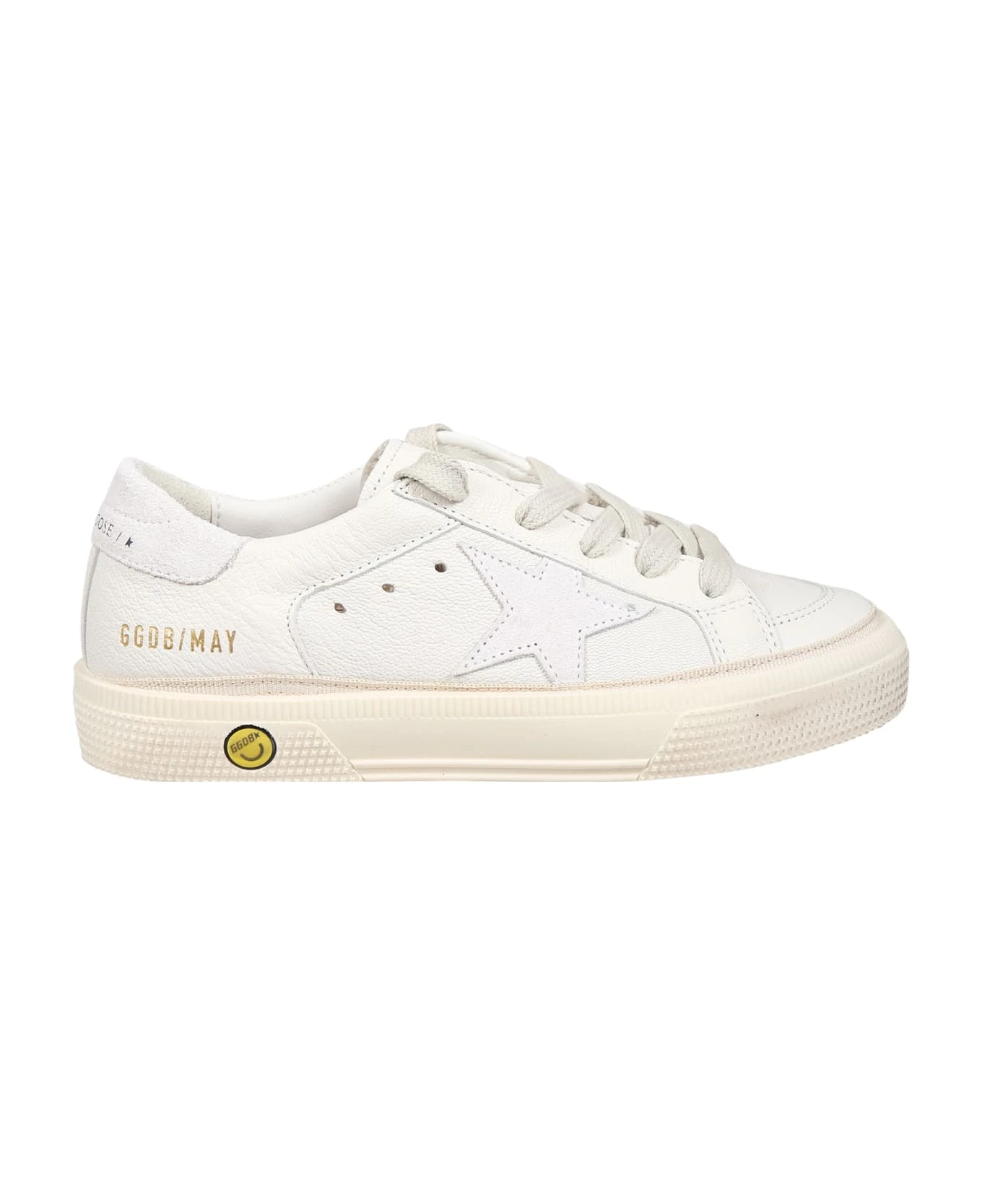 Golden Goose White May Sneakers For Girl With Iconic Star 1 Golden Goose White May Sneakers For Girl With Iconic Star