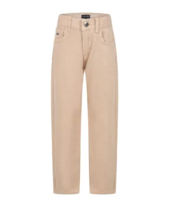 Emporio Armani Beige Trousers For Boy With Eaglet