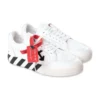 Off-White Off White Sneakers Bianche In Pelle Bambino
