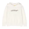 Off-White White Cotton Hoodie