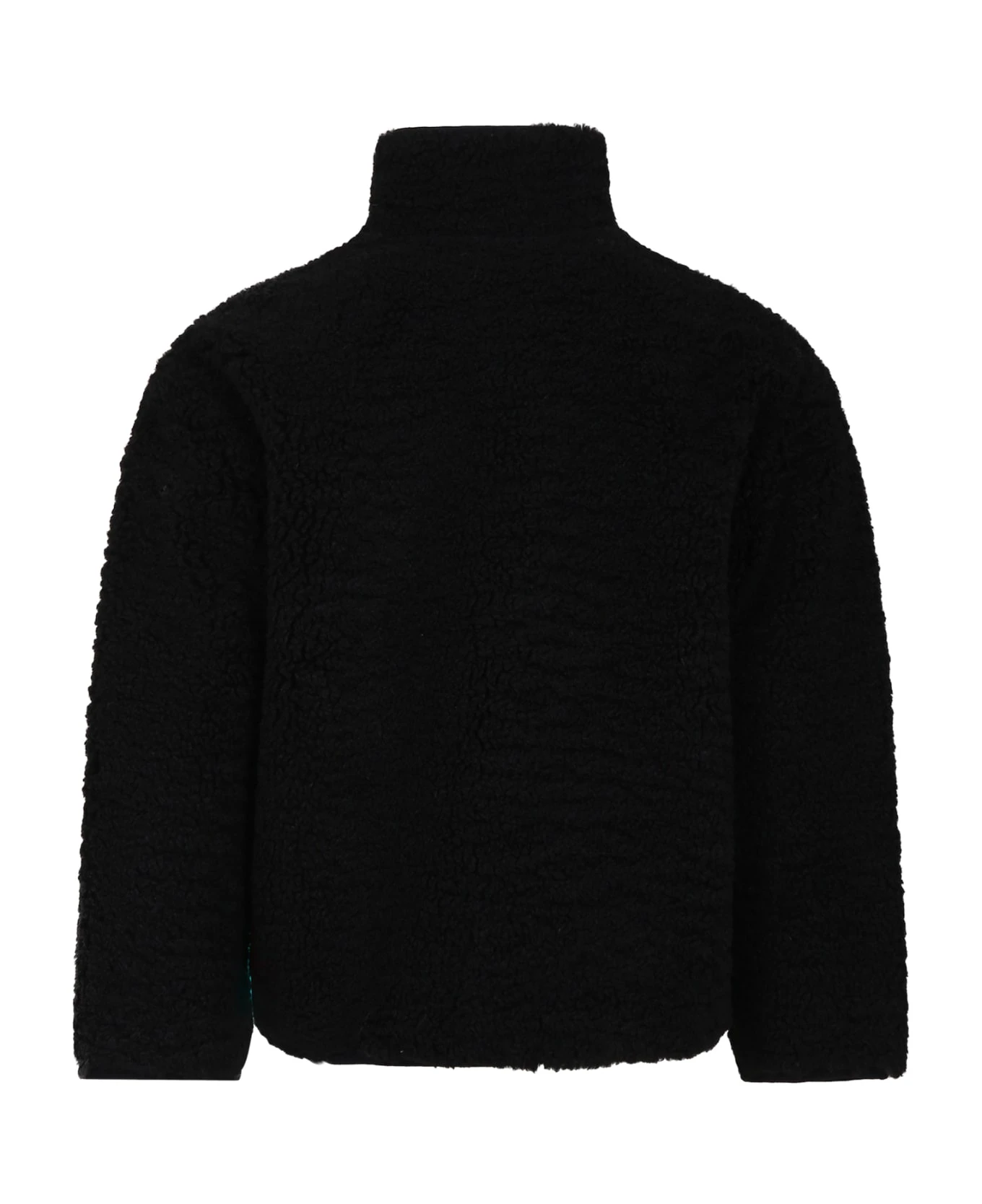 Lanvin Black Eco-fur For Kids With Logo 2 Lanvin Black Eco-fur For Kids With Logo - Image 2