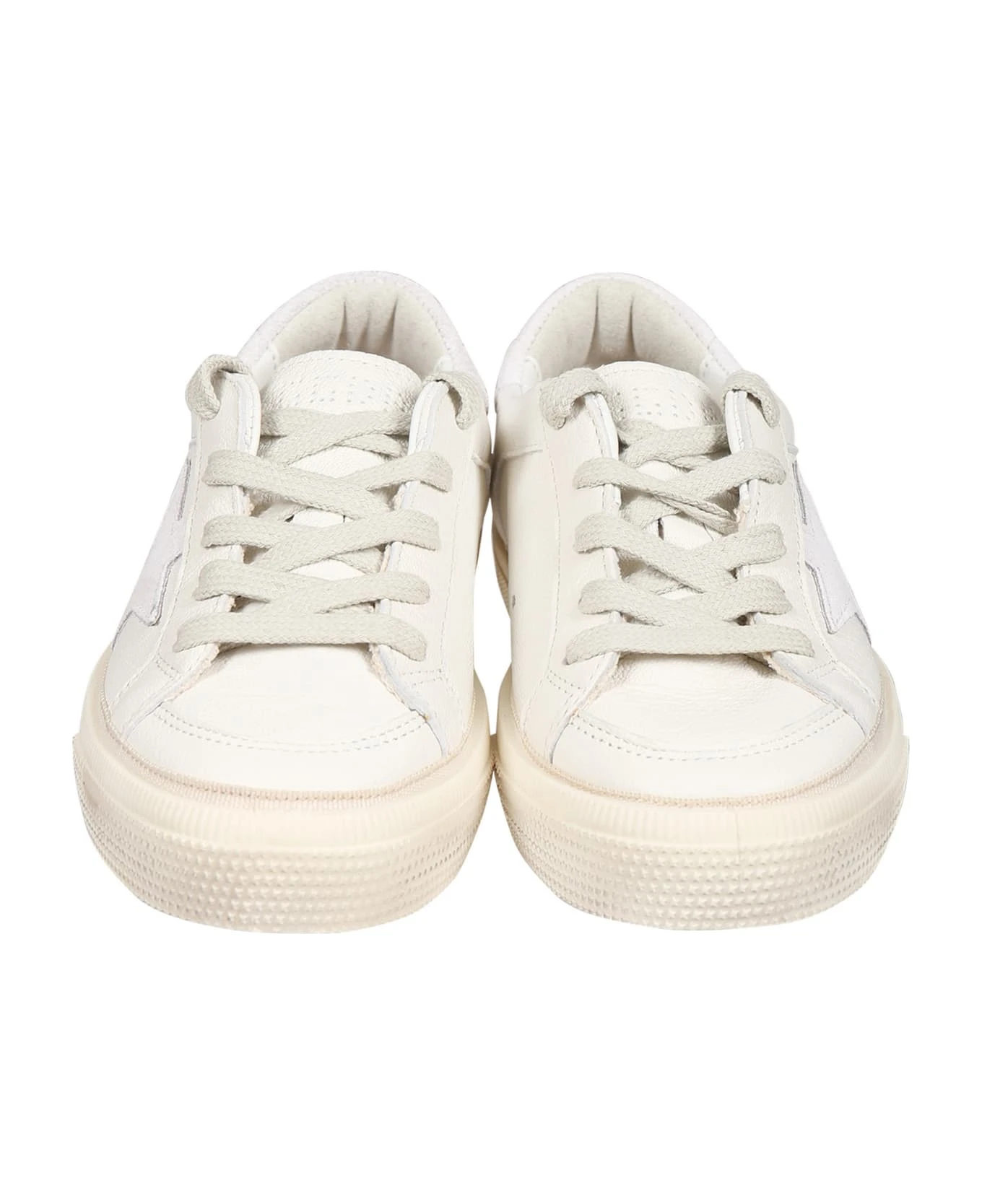 Golden Goose White May Sneakers For Girl With Iconic Star 2 Golden Goose White May Sneakers For Girl With Iconic Star - Image 2
