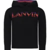 Lanvin Black Sweater With Logo For Boy