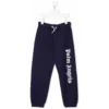Palm Angels Kids Boy's Blue Cotton Jogger With Logo Print