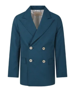 Gucci Blue Jacket For Boy With Logo