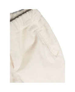 Dondup Ivory Velvet Effect Trousers With Elasticised Waist -Golden Goose Store e84792f9afc05968588180a51ec87b33