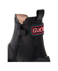 Gucci Logo Patched Boots -Golden Goose Store eaa4f6f41a4d15f8820ad4e7485c6c3f