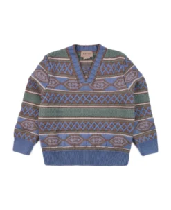 Gucci Wool Sweater With Geometric Patterns